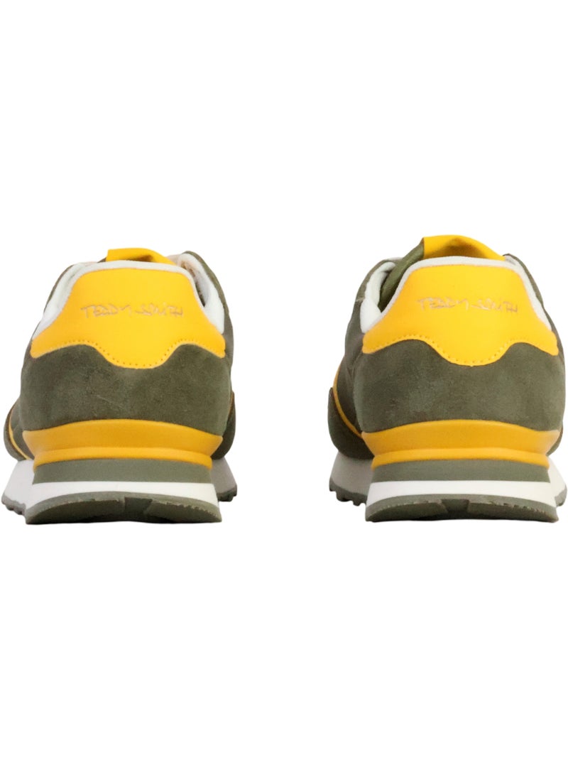 Basket Cuir Teddy Smith Kaki - Kiabi