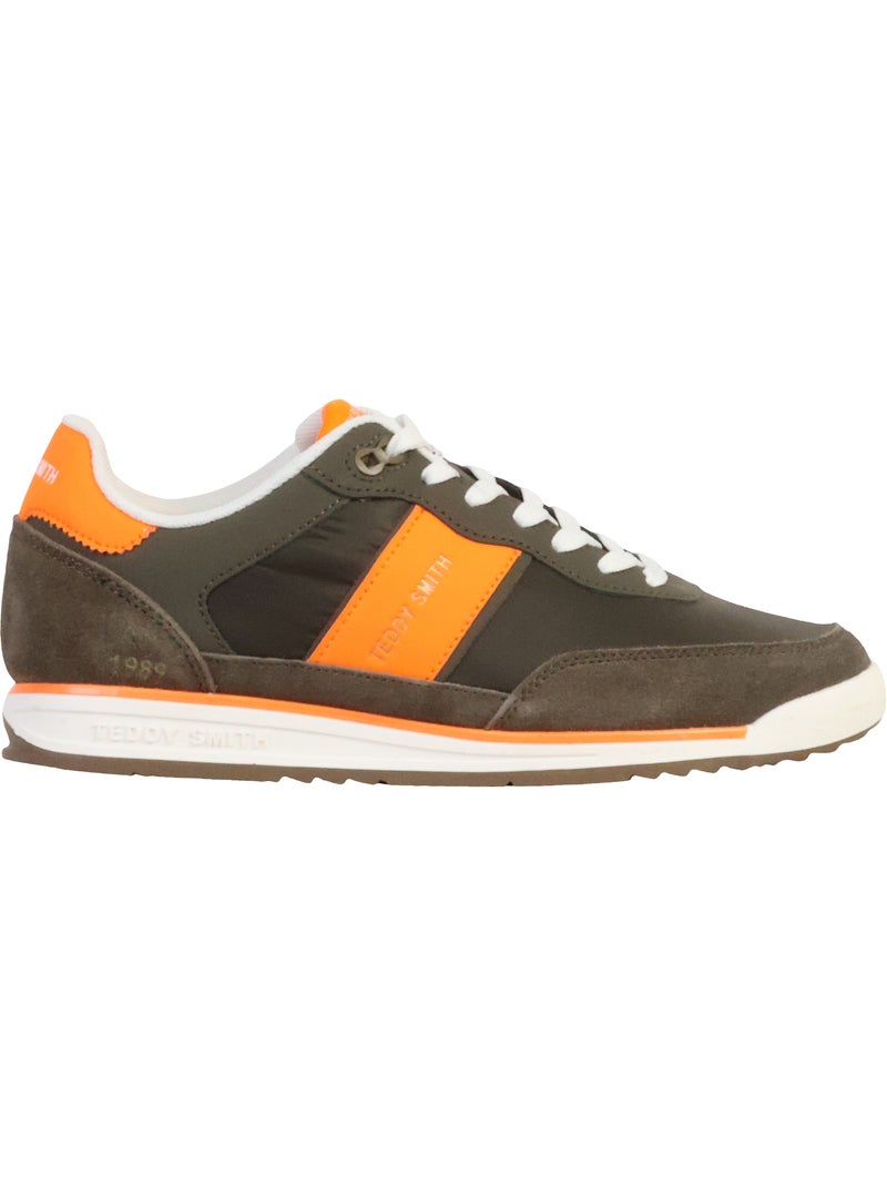 Basket Cuir Teddy Smith Kaki - Kiabi