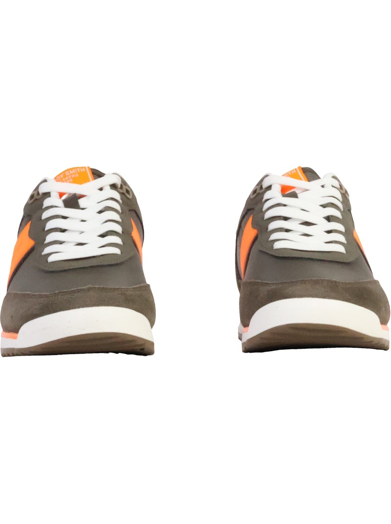 Basket Cuir Teddy Smith Kaki - Kiabi