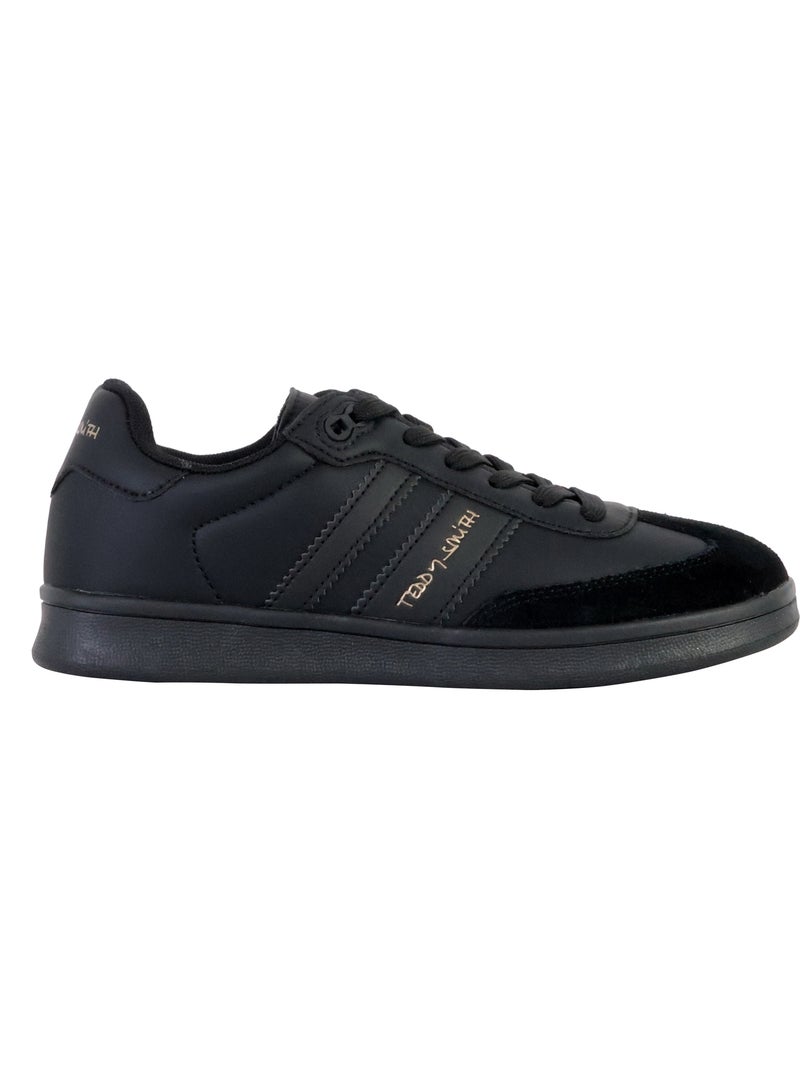 Basket Cuir Teddy Smith Noir - Kiabi