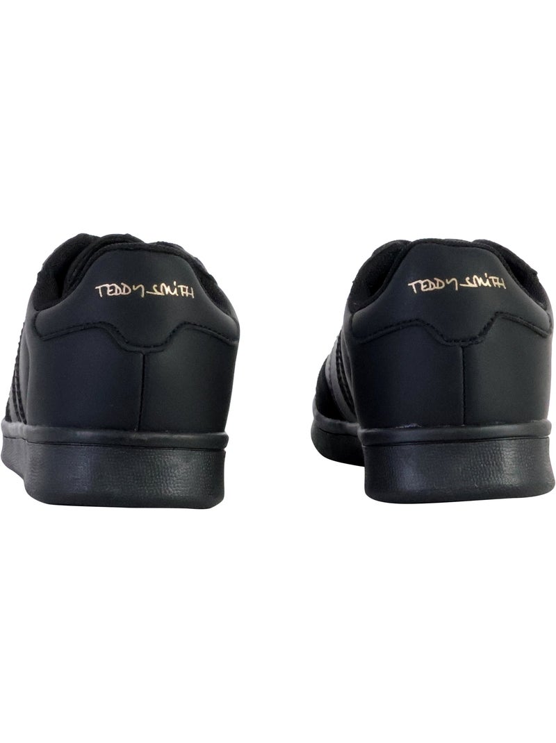 Basket Cuir Teddy Smith Noir - Kiabi
