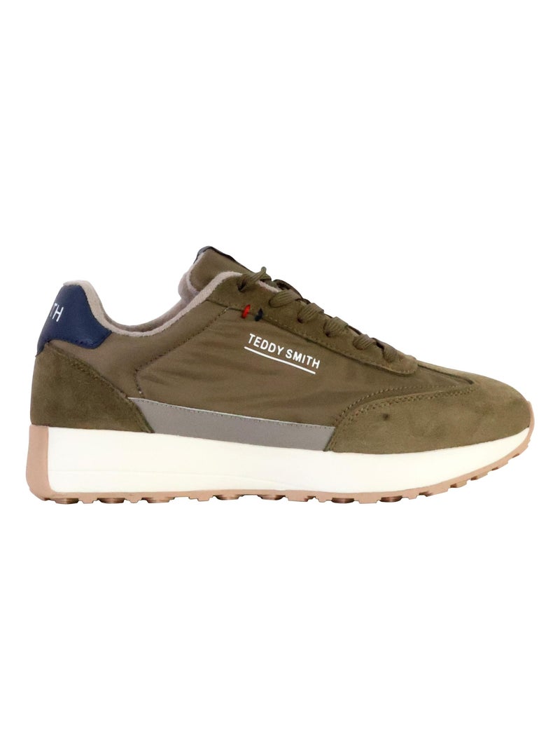 Basket Cuir Teddy Smith Vert - Kiabi