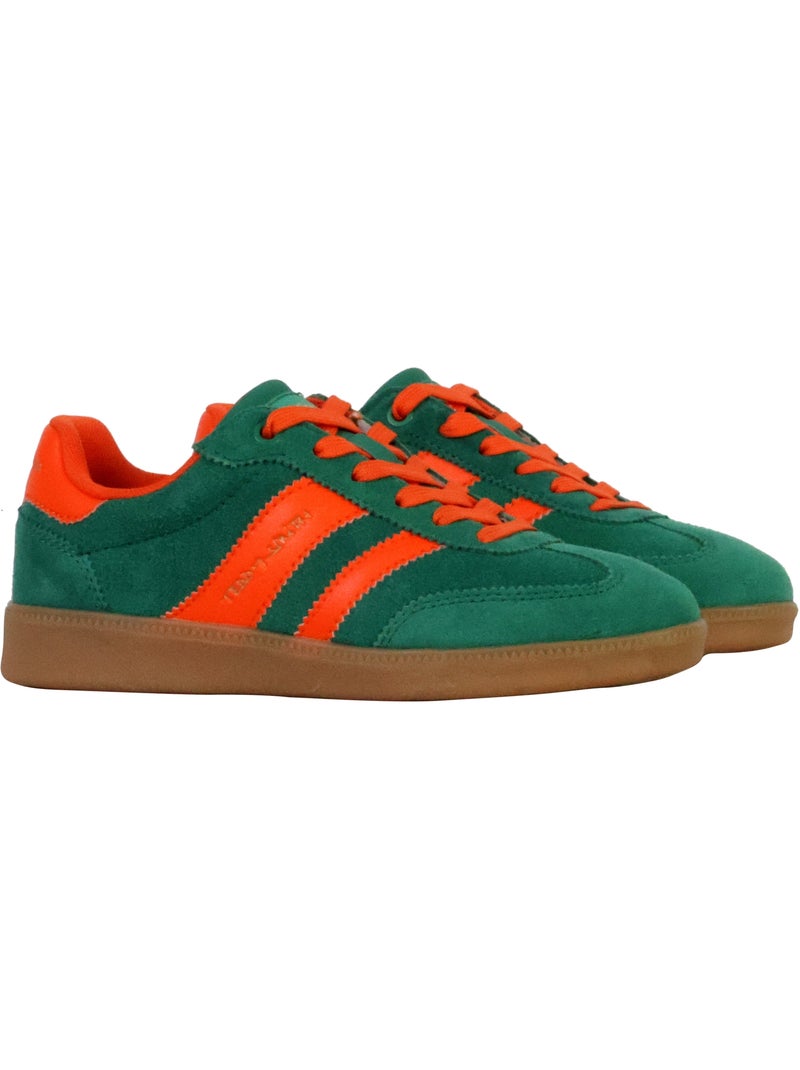 Basket Cuir Teddy Smith Vert - Kiabi