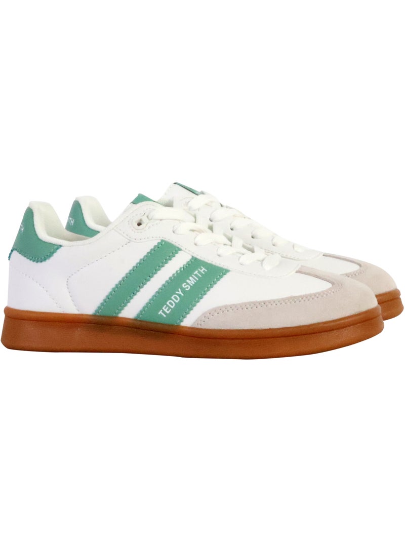 Basket Cuir Teddy Smith Vert - Kiabi