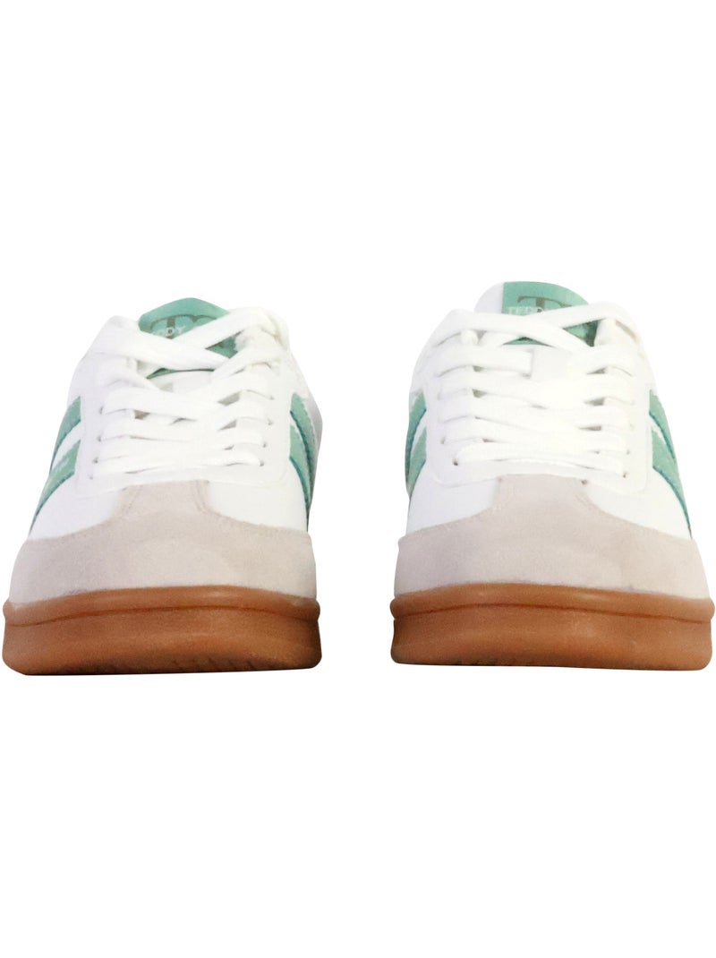 Basket Cuir Teddy Smith Vert - Kiabi