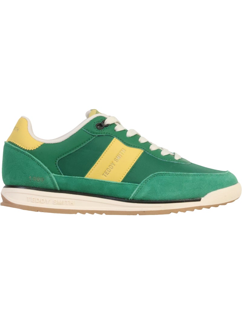 Basket Cuir Teddy Smith Vert - Kiabi