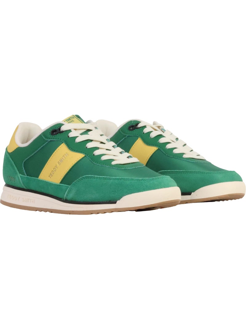 Basket Cuir Teddy Smith Vert - Kiabi