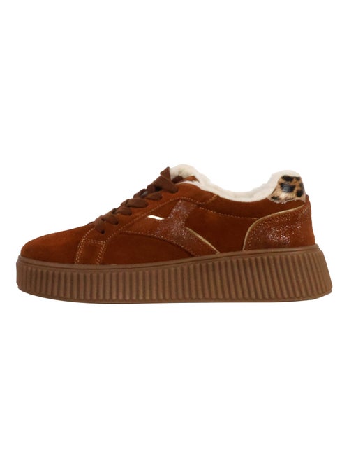 Basket Cuir The Divine Factory Alénoa - Kiabi