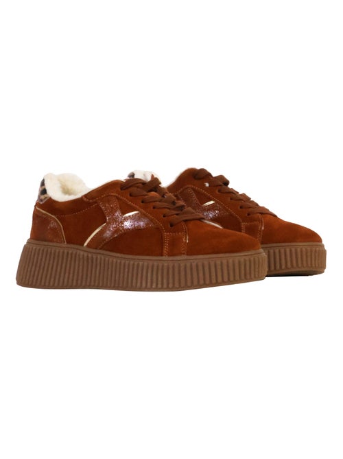 Basket Cuir The Divine Factory Alénoa - Kiabi