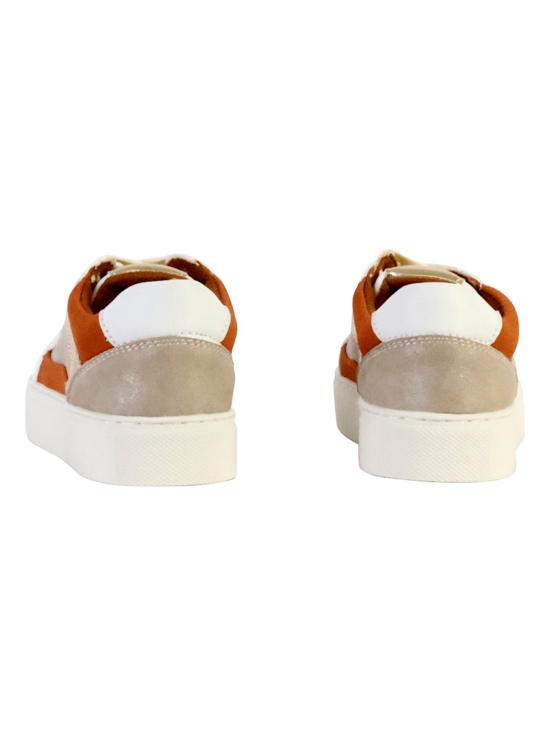 Basket Cuir The Divine Factory Taupe - Kiabi