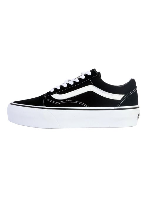 Basket Cuir Vans Old Skool Plat - Kiabi