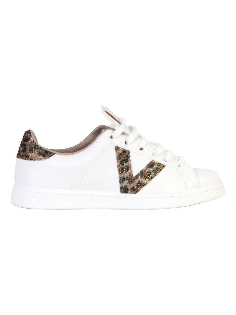 Basket Cuir Victoria 1125188 Taupe - Kiabi