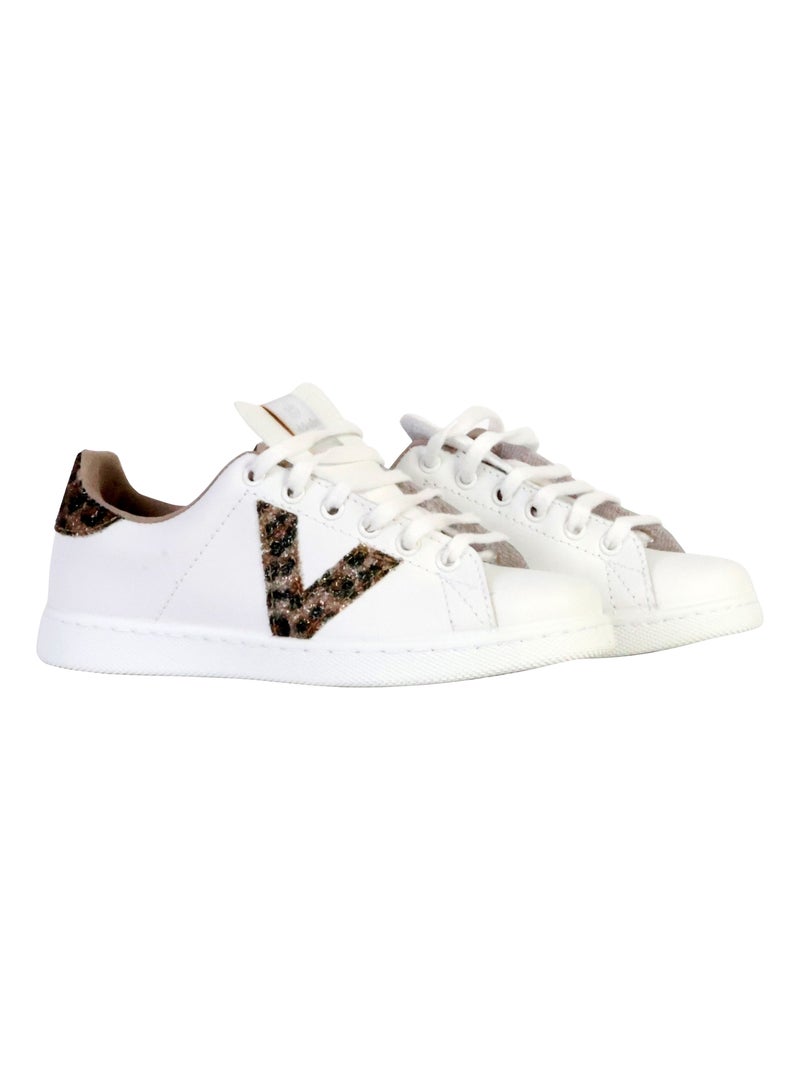 Basket Cuir Victoria 1125188 Taupe - Kiabi