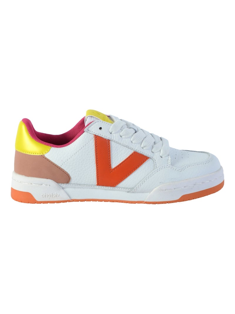 Basket Cuir Victoria 113010 Orange - Kiabi