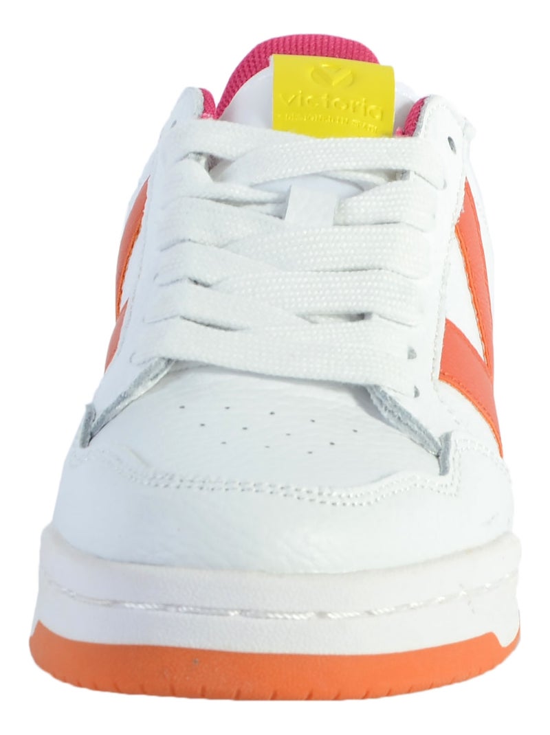 Basket Cuir Victoria 113010 Orange - Kiabi