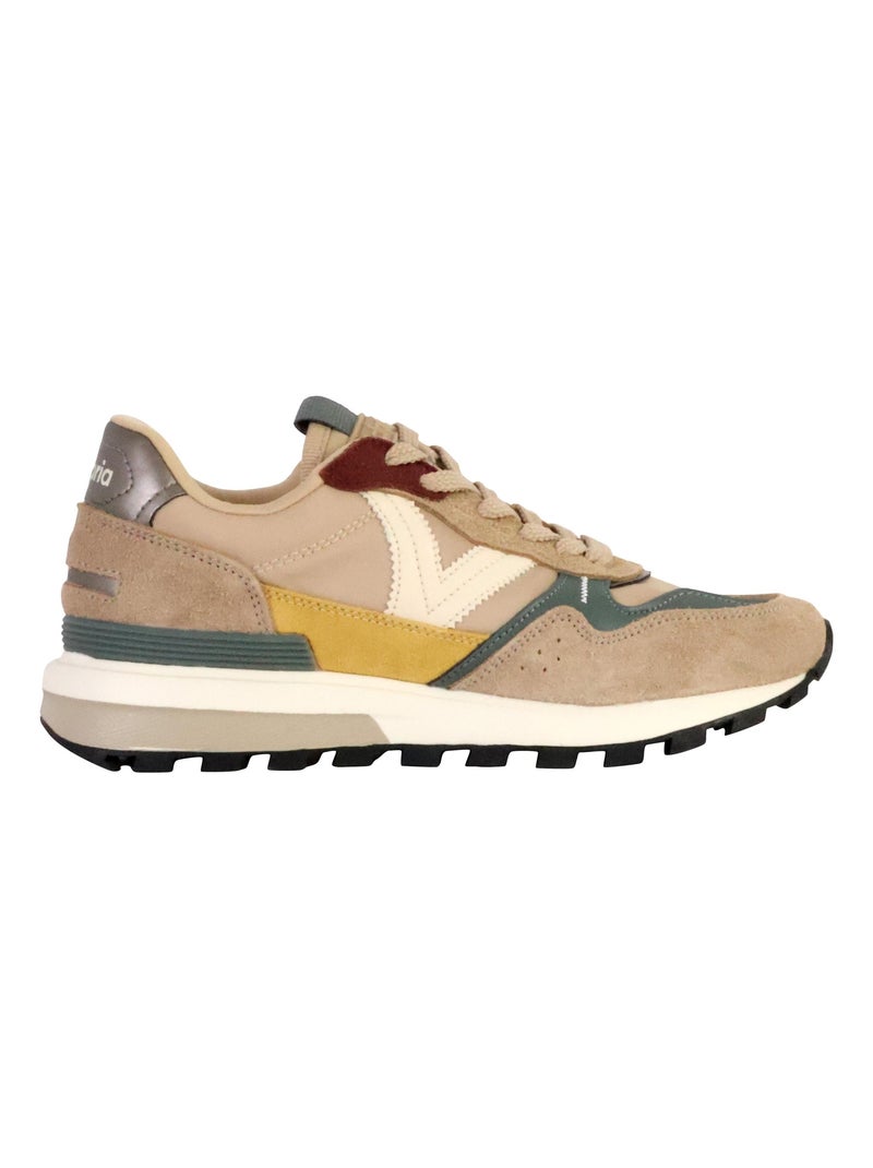 Basket Cuir Victoria Beige - Kiabi