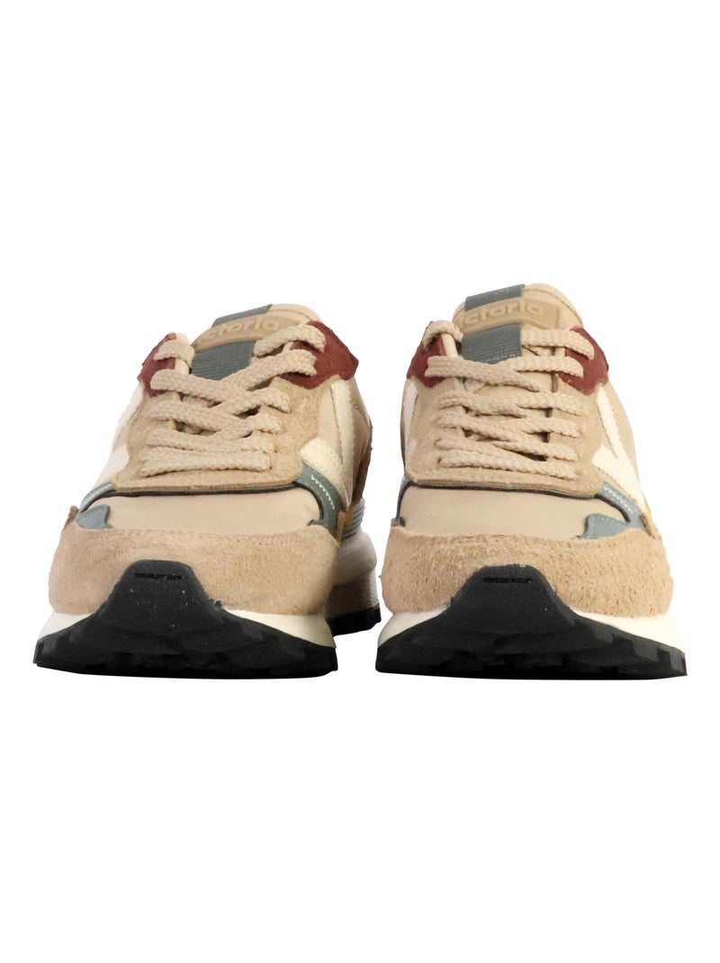 Basket Cuir Victoria Beige - Kiabi