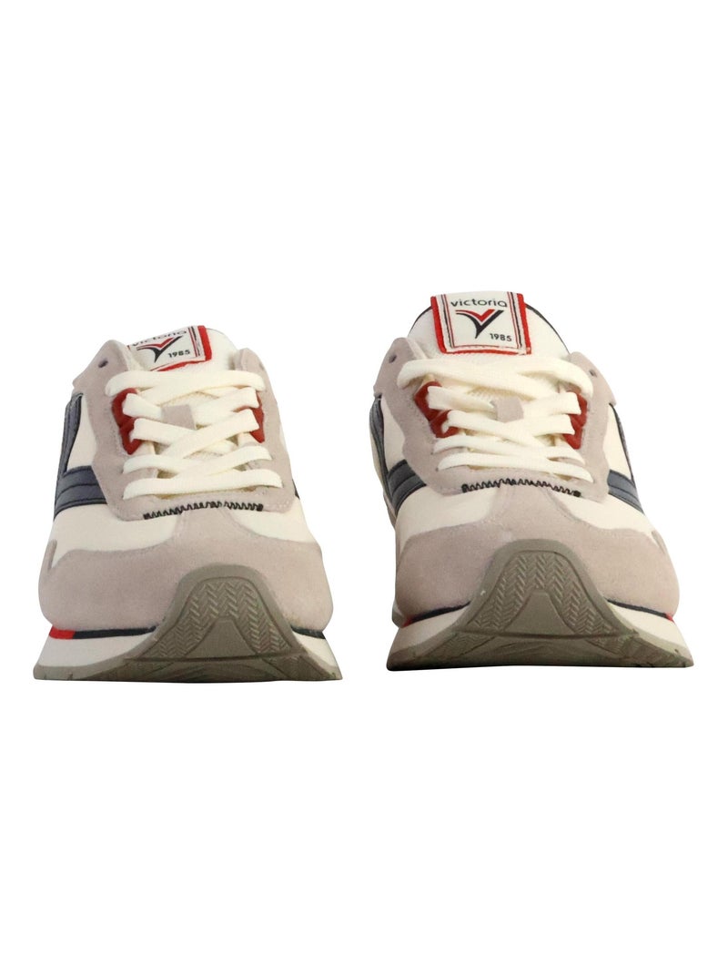 Basket Cuir Victoria Beige - Kiabi