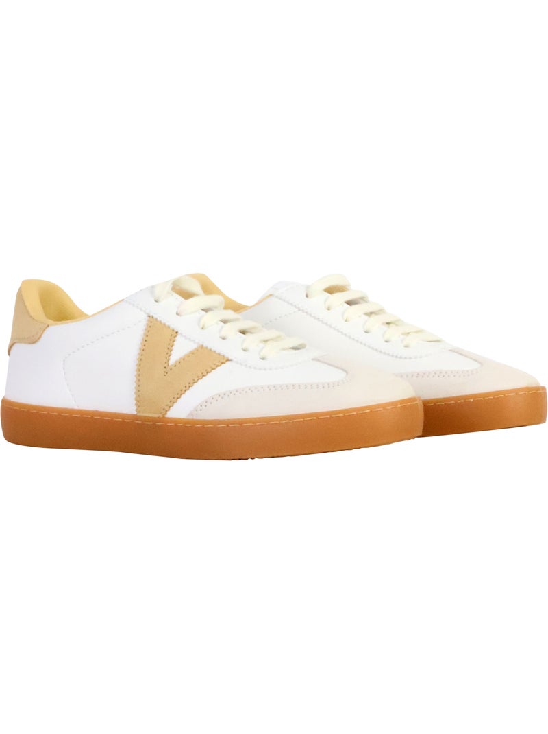 Basket Cuir Victoria Blanc - Kiabi