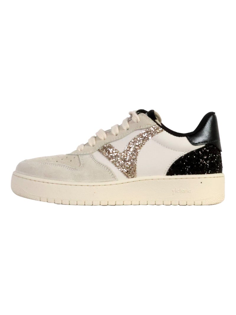 Basket Cuir Victoria Blanc - Kiabi