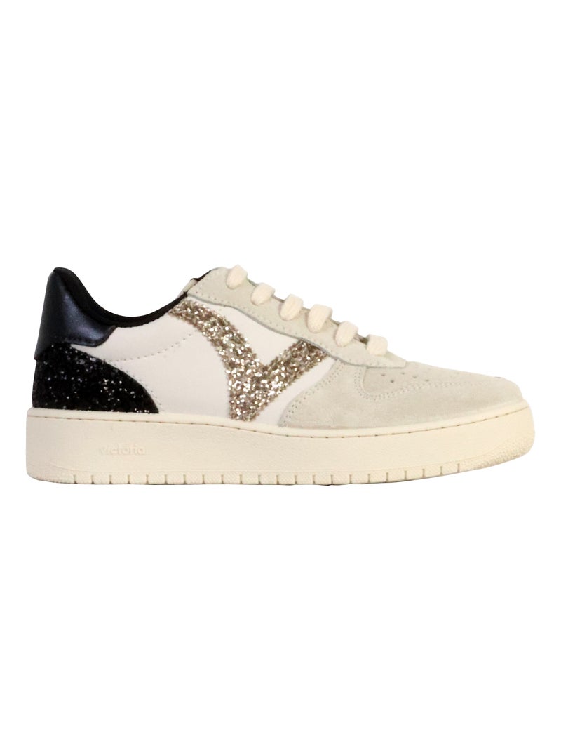 Basket Cuir Victoria Blanc - Kiabi