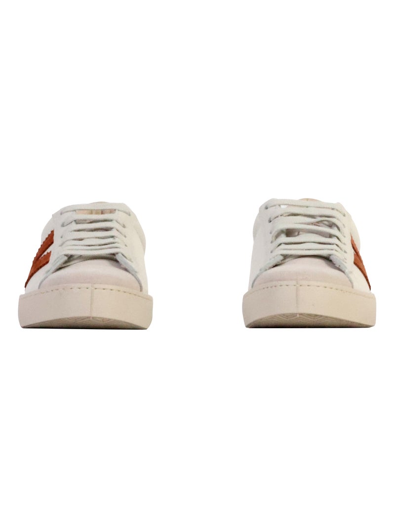 Basket Cuir Victoria Blanc - Kiabi