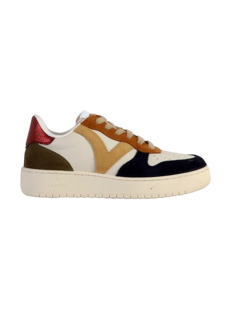 Basket Cuir Victoria Bleu - Kiabi