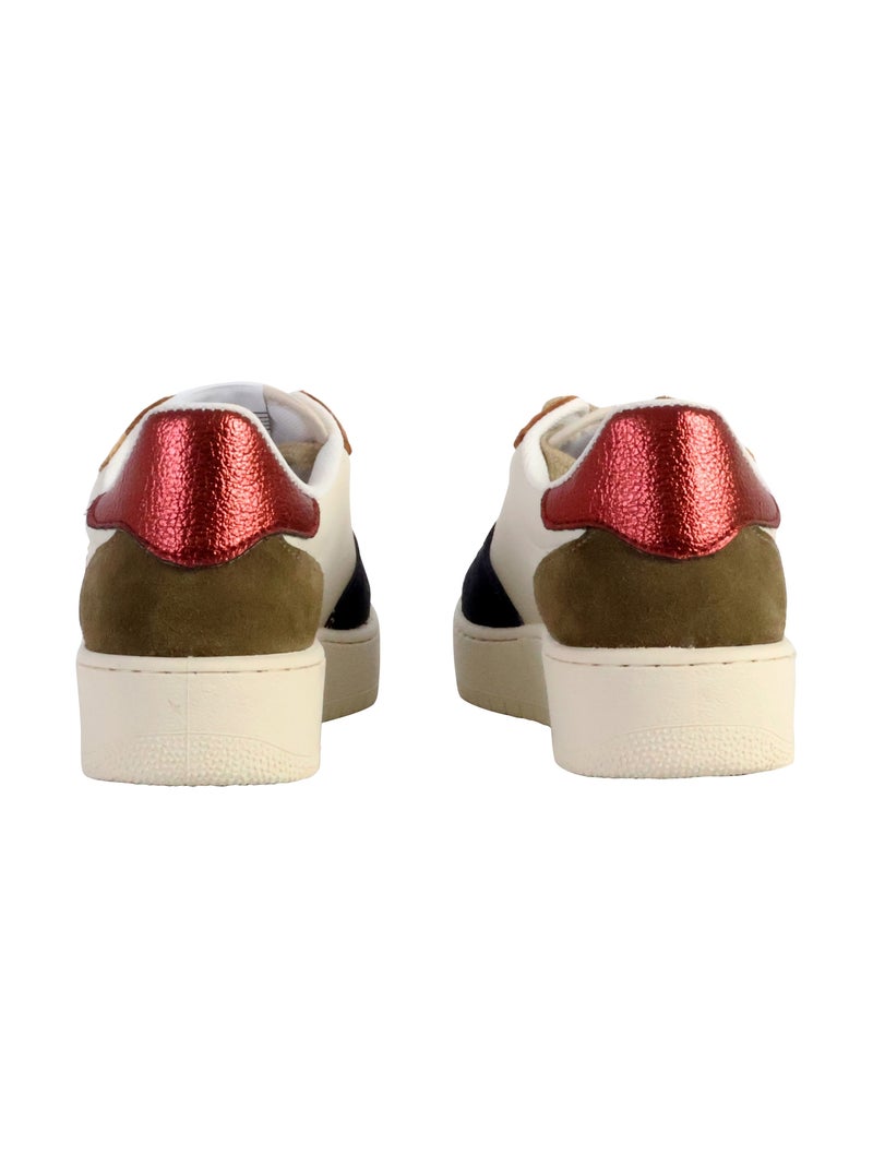 Basket Cuir Victoria Bleu - Kiabi