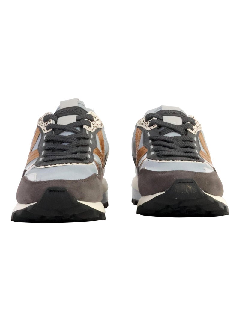 Basket Cuir Victoria Bleu - Kiabi