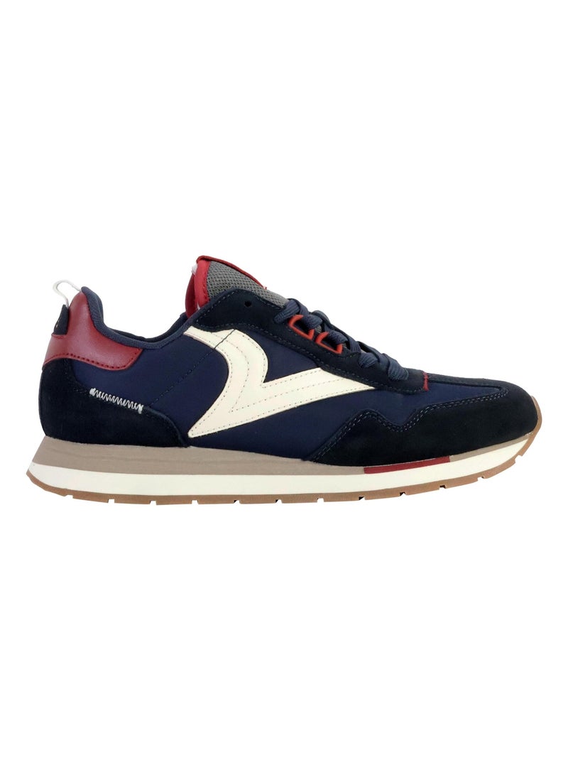Basket Cuir Victoria Bleu - Kiabi