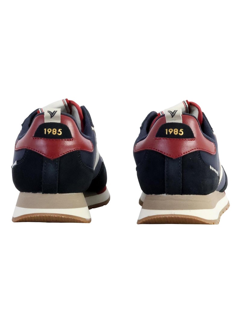 Basket Cuir Victoria Bleu - Kiabi
