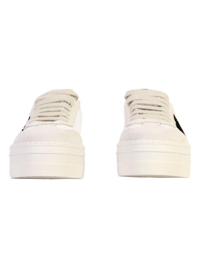 Basket Cuir Victoria Bleu - Kiabi