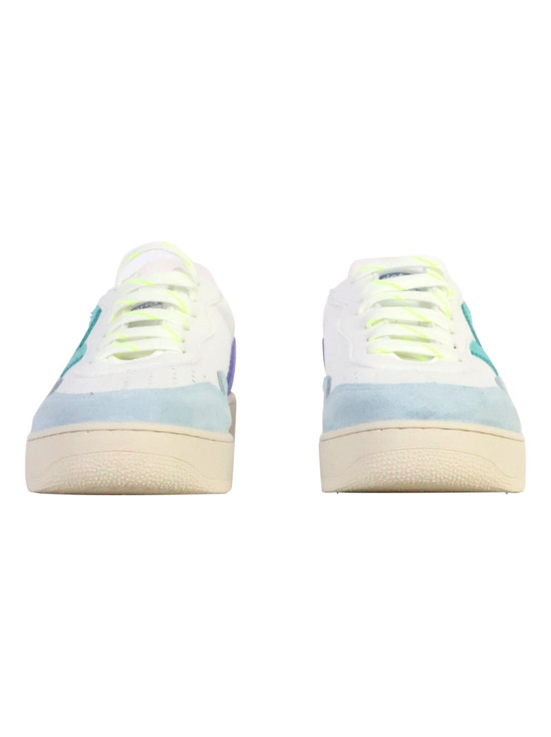 Basket Cuir Victoria Bleu - Kiabi