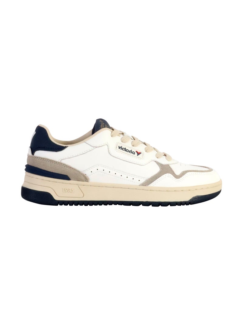 Basket Cuir Victoria Bleu marine - Kiabi