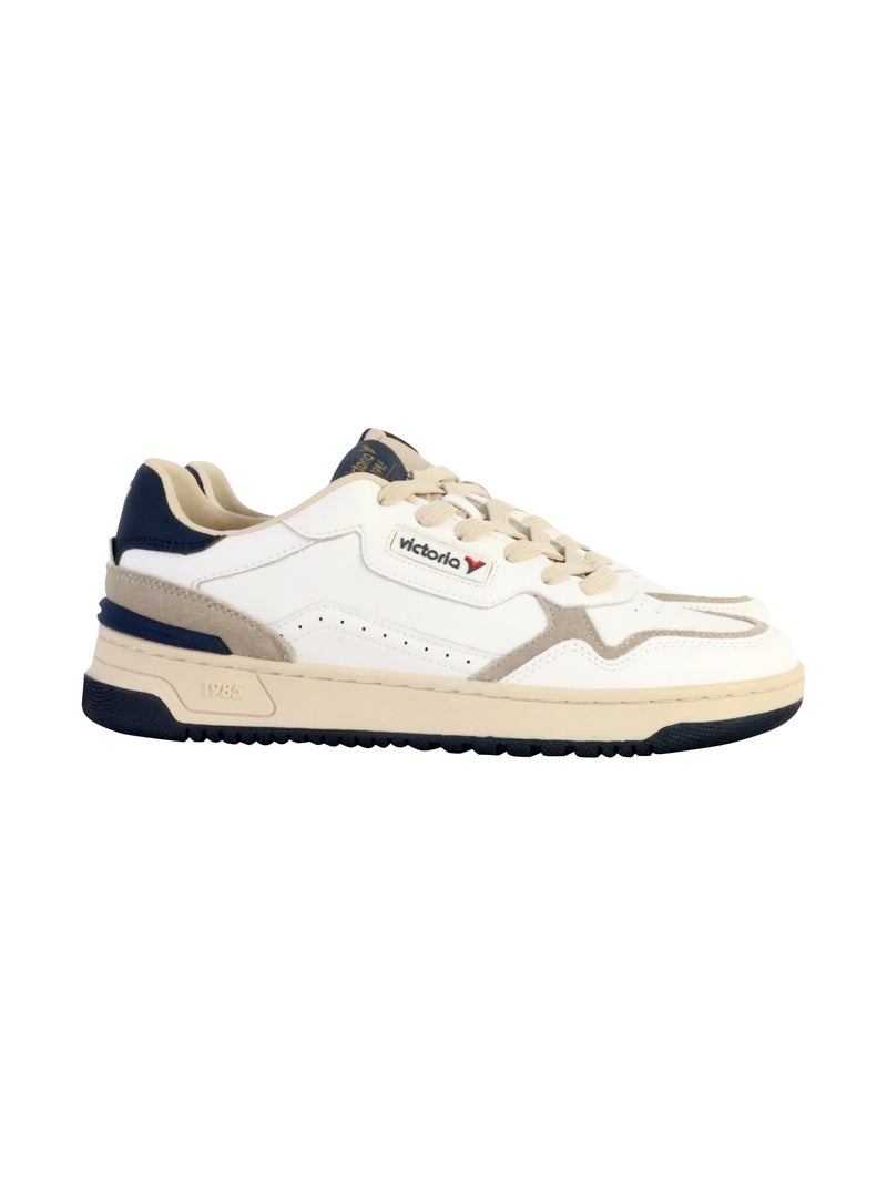 Basket Cuir Victoria Bleu marine - Kiabi