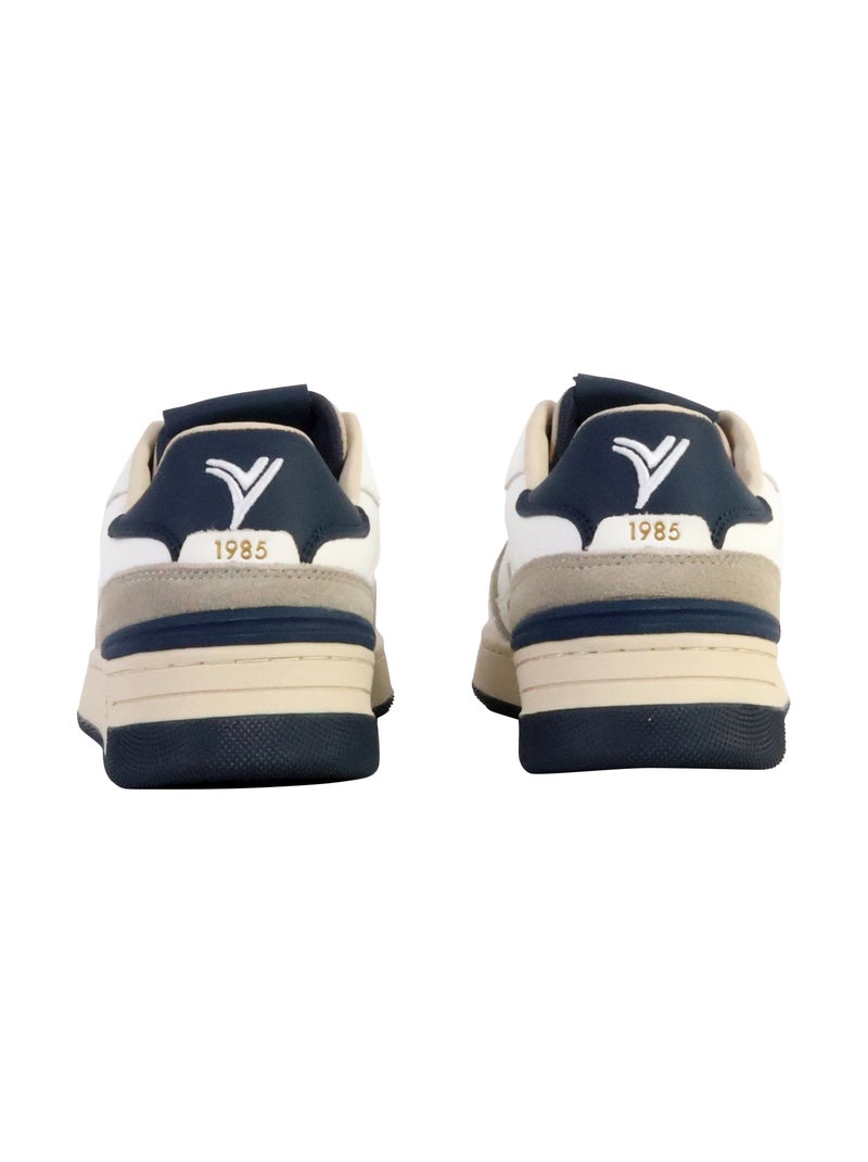 Basket Cuir Victoria Bleu marine - Kiabi