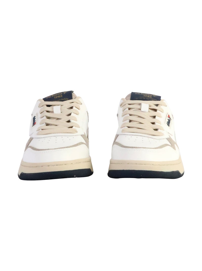 Basket Cuir Victoria Bleu marine - Kiabi