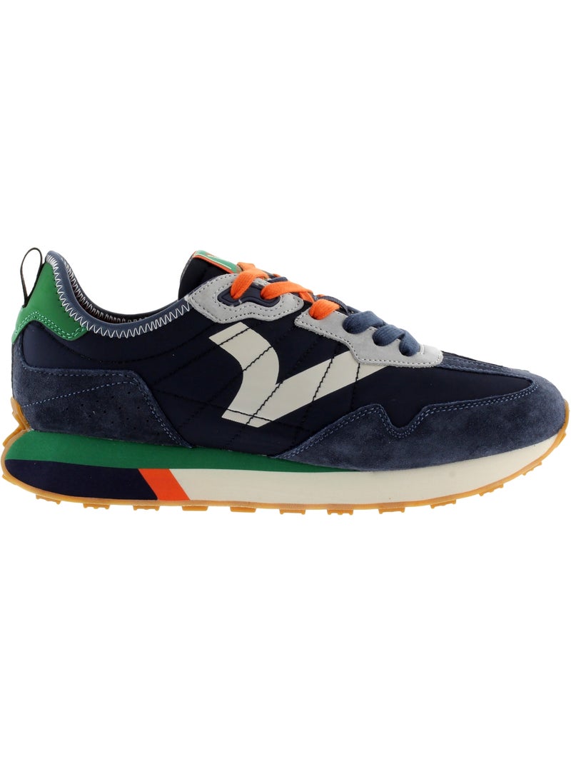 Basket Cuir Victoria Bleu - Kiabi
