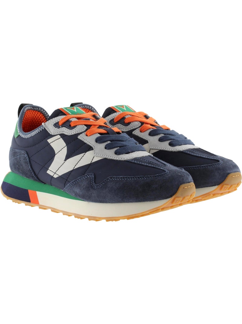 Basket Cuir Victoria Bleu - Kiabi
