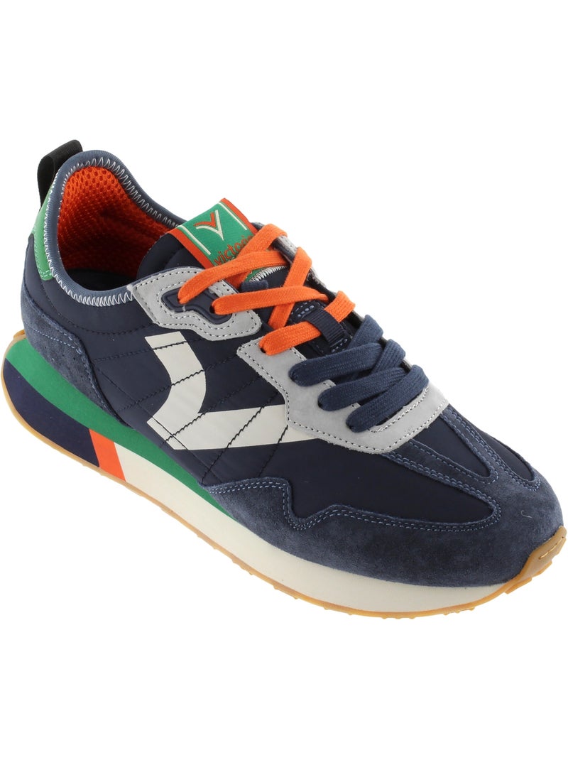 Basket Cuir Victoria Bleu - Kiabi