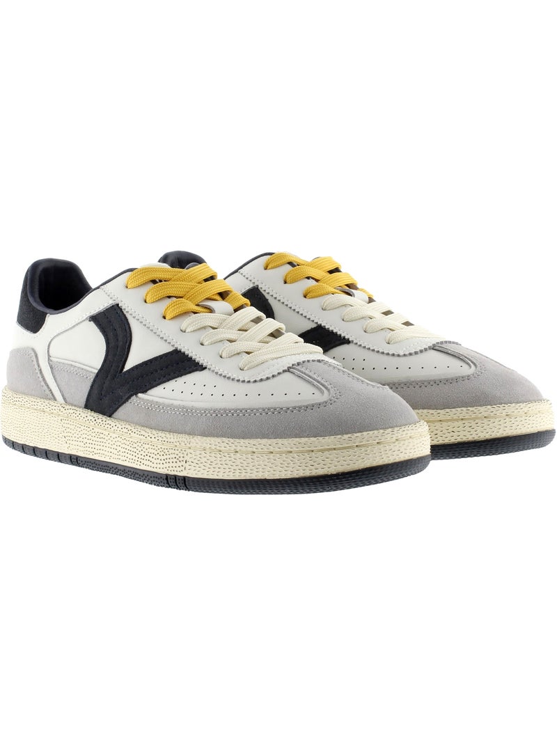 Basket Cuir Victoria Bleu - Kiabi