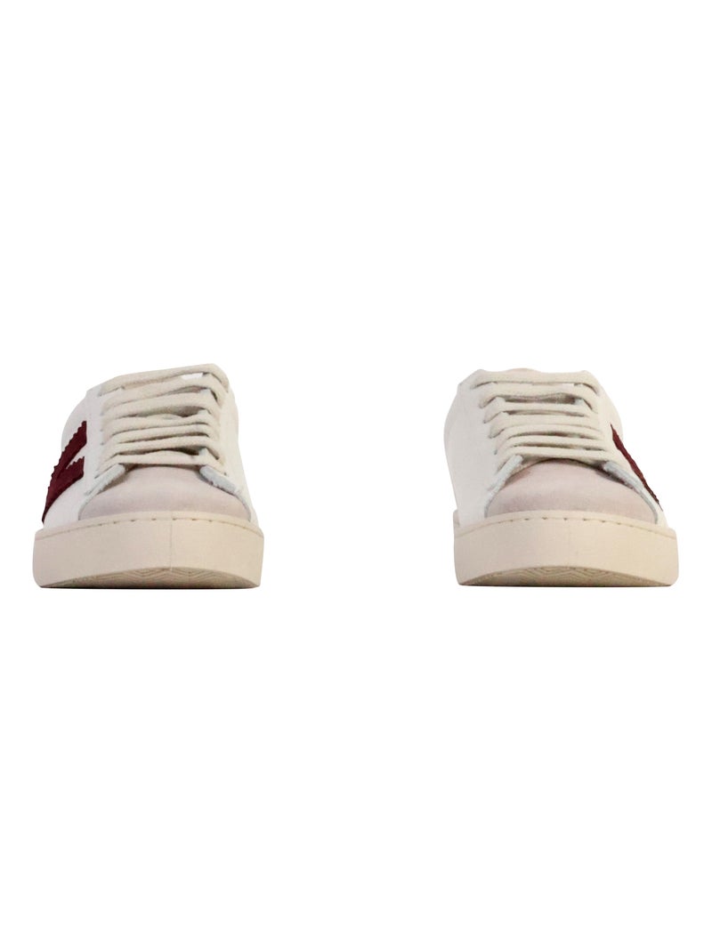 Basket Cuir Victoria Bordeaux - Kiabi