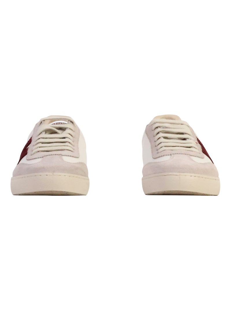 Basket Cuir Victoria Bordeaux - Kiabi