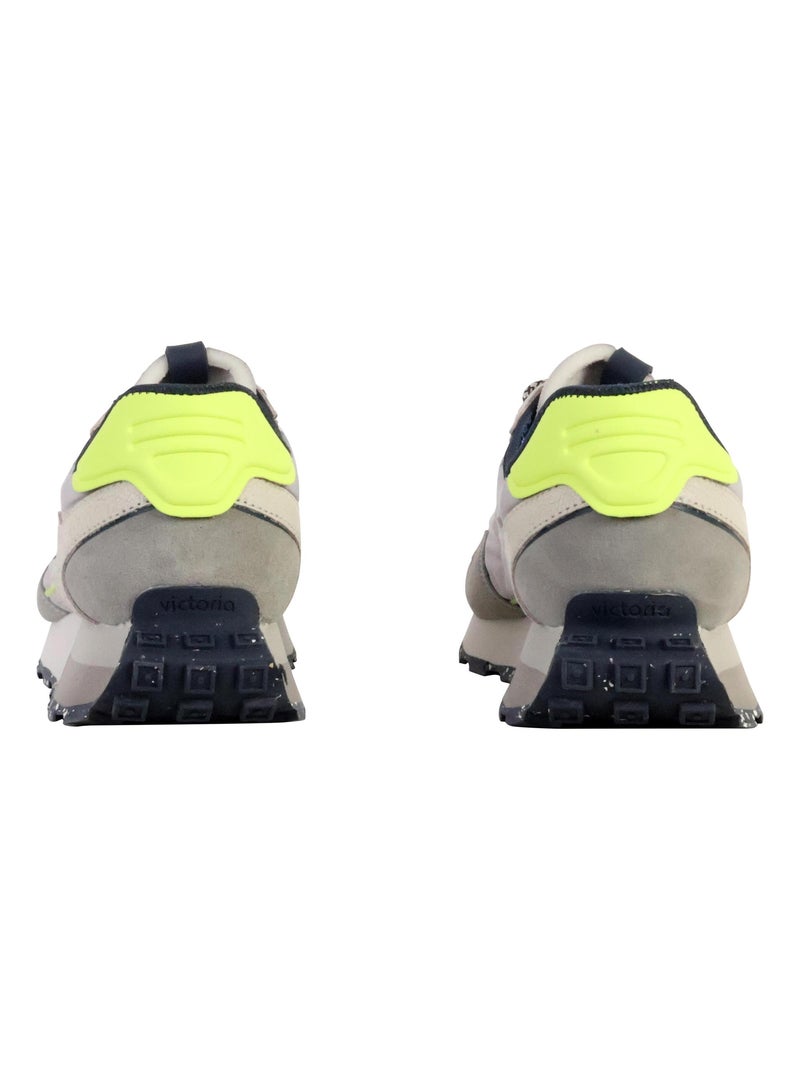 Basket Cuir Victoria Gris - Kiabi