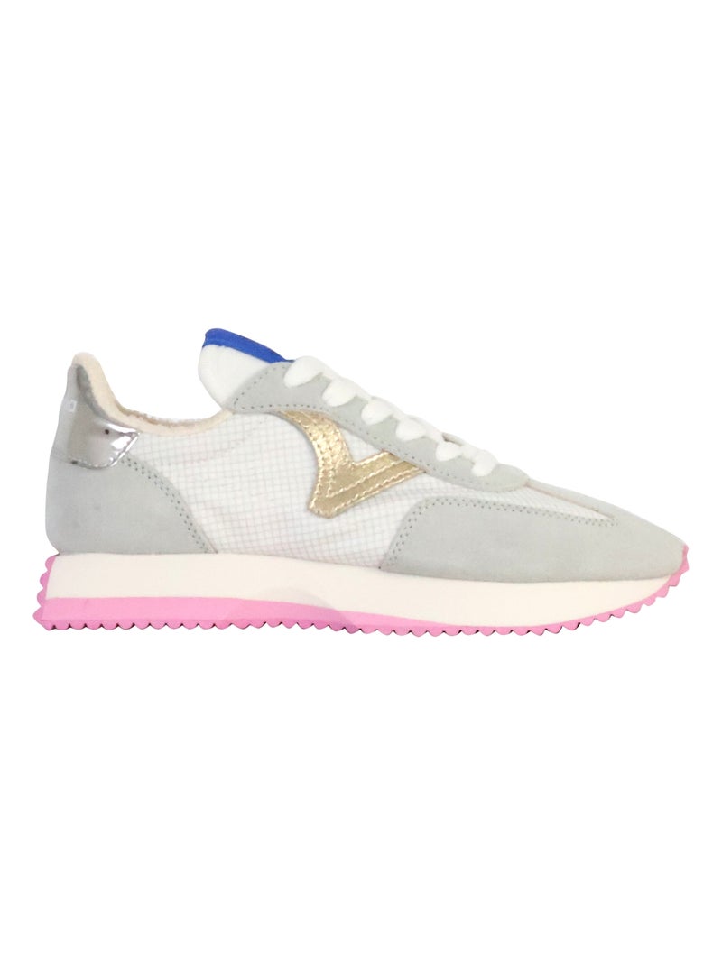 Basket Cuir Victoria Gris - Kiabi