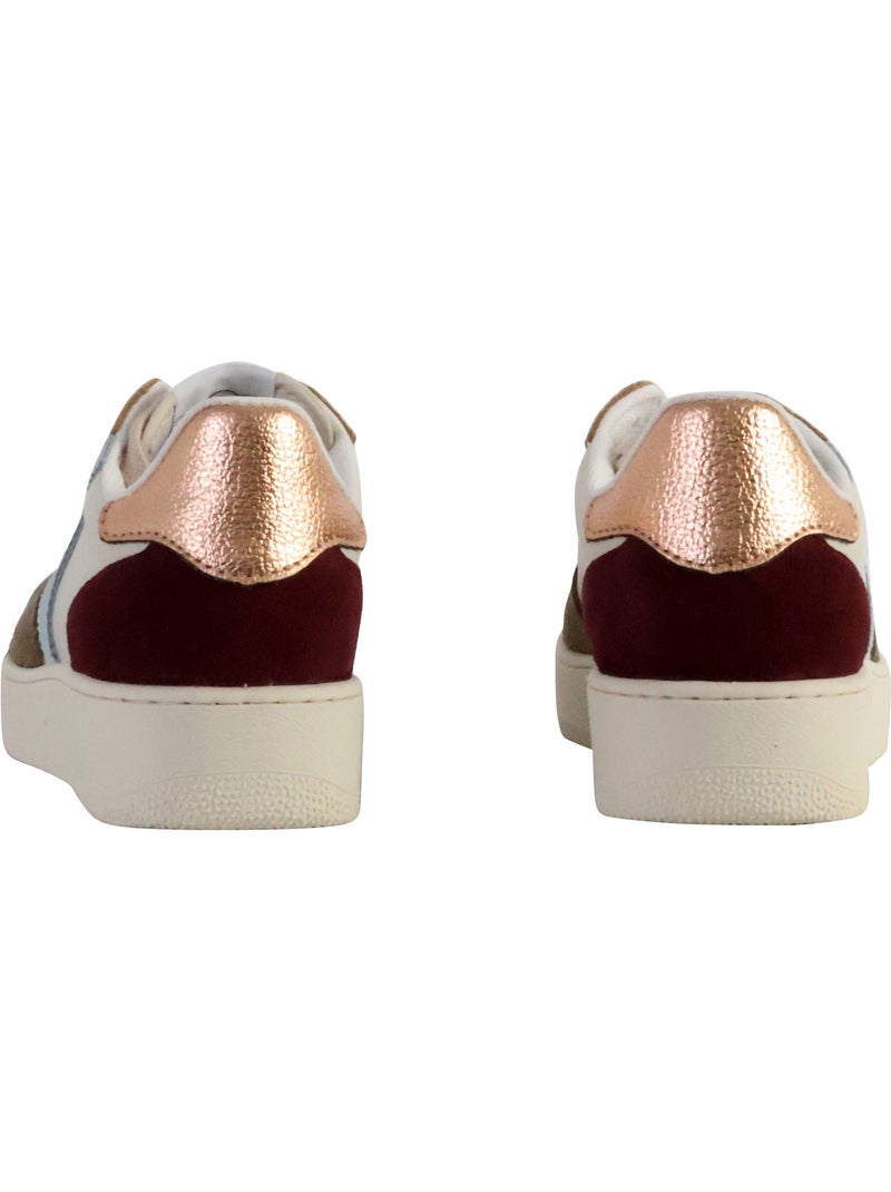 Basket Cuir Victoria Kaki - Kiabi
