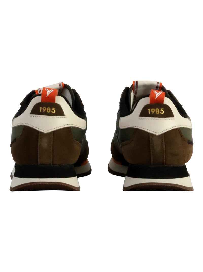 Basket Cuir Victoria Kaki - Kiabi