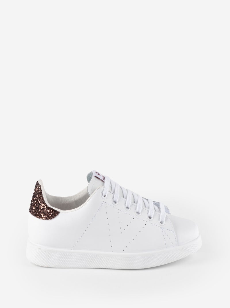 Basket Cuir Victoria Marron - Kiabi