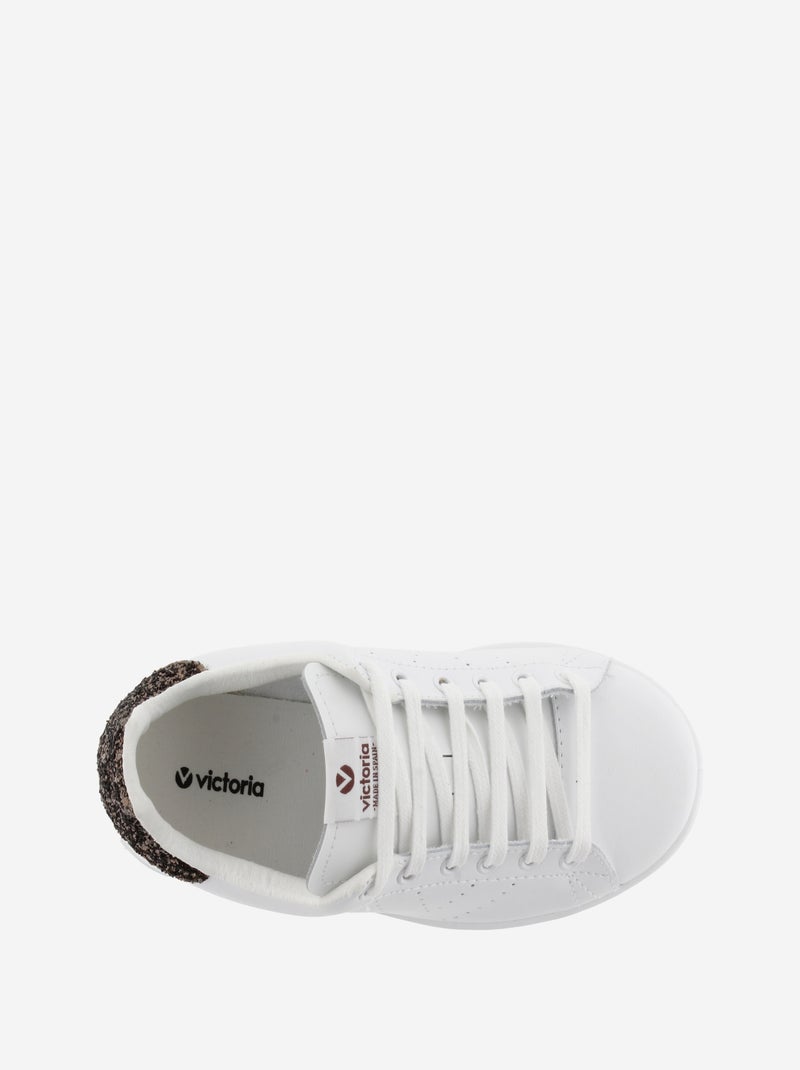 Basket Cuir Victoria Marron - Kiabi