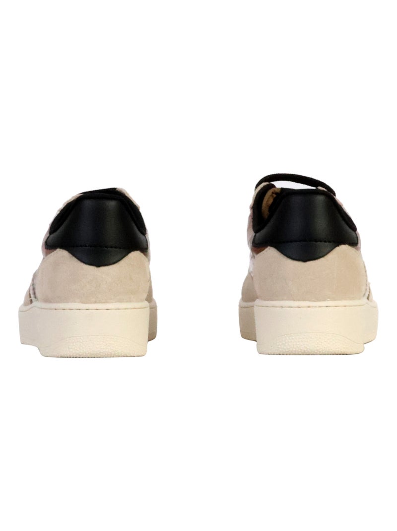 Basket Cuir Victoria Marron - Kiabi